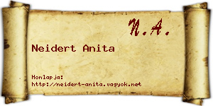 Neidert Anita névjegykártya
